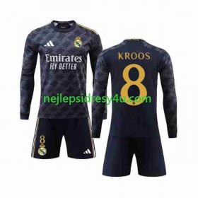 Fotbalový Dres Real Madrid Kroos 8 Dětské Venkovní 2023/24 Dlouhý Rukáv